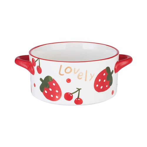 Двух -из суповой чаши керамический поясной крышка фруктовый салат домой японская в стиле одинокая корейская версия ветра милая девушка Сердце Сердце горшок
