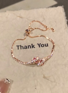 「红色灵蛇」超闪微镶锆石小红蛇手链新款时尚个性设计独特手饰女