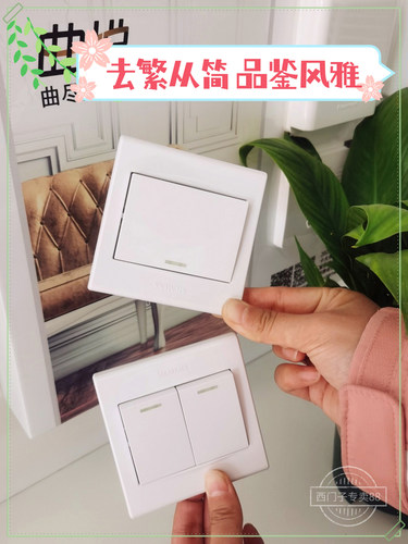 西门子开关插座品宜白色五孔二三眼单控双控三孔空白面板电视电脑 - 图3
