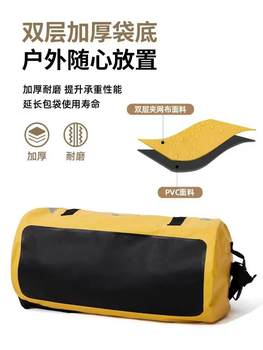 Mu Gaodi outdoor backpack camping waterproof bag outdoor large capacity portable checked bag camel bag camping storage bag