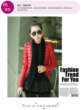 冬季黑色毛线套头流苏轻柔围脖女