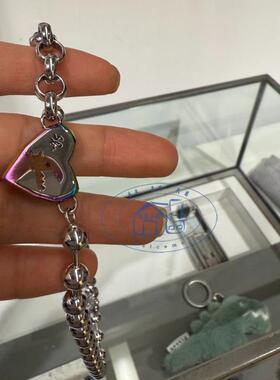 可爱恐龙吊坠钢钛手链