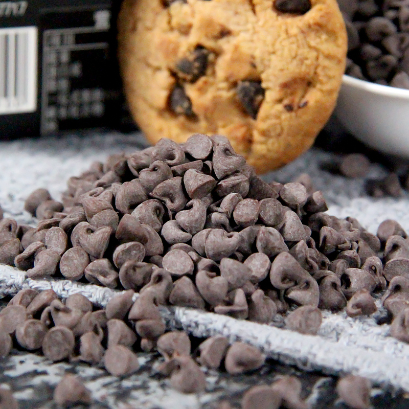 可缇耐高温黑巧克力豆曲奇饼干面包蛋糕装饰烘焙原料代可可脂100g - 图0