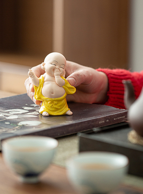 手工弥勒笑佛家居客厅装饰工艺品