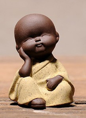 园艺可爱禅意小和尚花盆多肉摆件