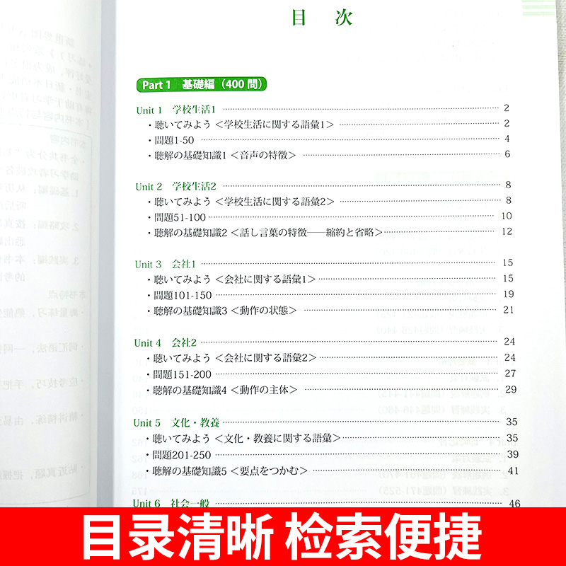 新日本语能力考试N1绿宝书听解详解练习日语JLPT能力考一级1级华东理工大学出版社备考2022年可搭真题练习题解析考前复习附赠音频 - 图1
