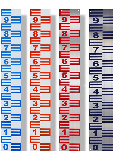 水位尺/铝合金水尺定制水位尺搪瓷不锈钢水利水文标尺包邮快递 - 图3