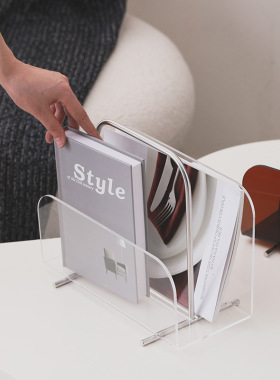 【可开发票】亚克力提手书架摆件