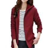 裁诺 Осенняя демисезонная толстовка с капюшоном, весенняя бархатная неваляшка, джинсы с начесом с молнией, кардиган, куртка, большой размер