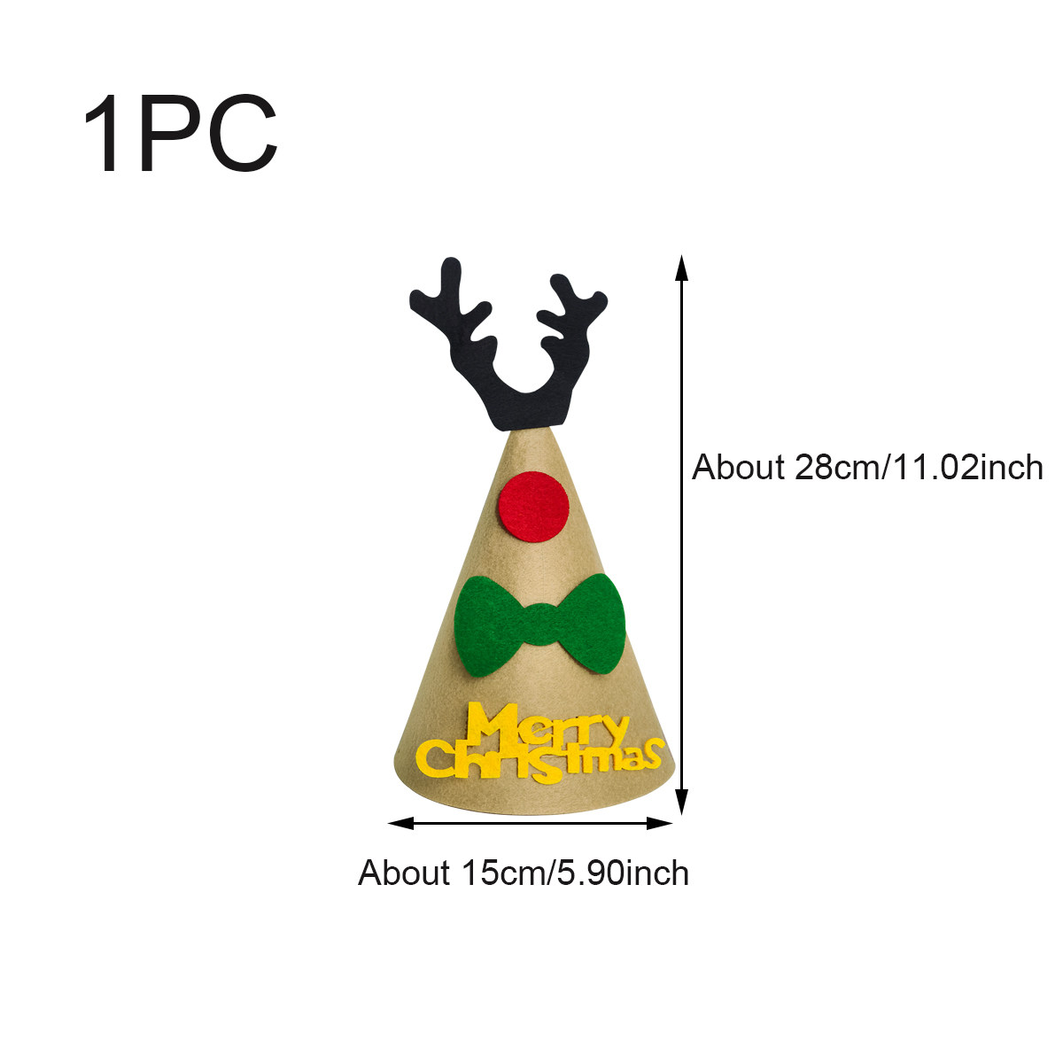 新款圣诞节装饰帽卡通拍照聚会派对圣诞礼物无纺布圣诞帽子装饰品,淘宝优惠券,粉丝福利购,淘宝优惠卷