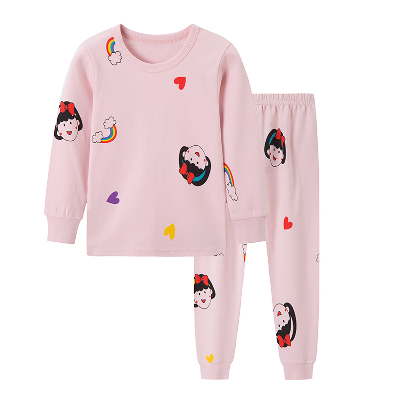 女童秋衣秋裤套装全棉薄款春秋季纯棉内衣中大童保暖线衣儿童睡衣 - 图3