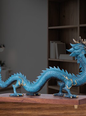 黄铜青龙摆件开业乔迁礼品