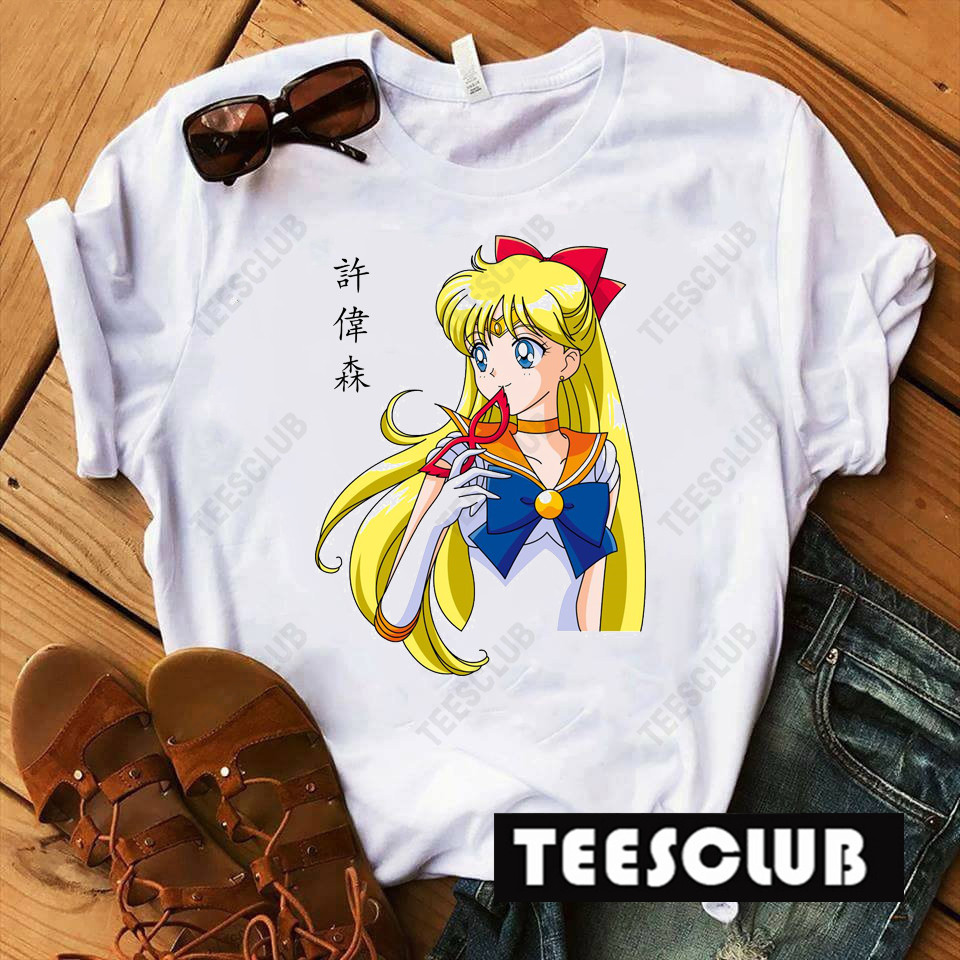 Sailor Moon Harajuku T Shirt Women日本动漫美少女战士周边T恤-图2