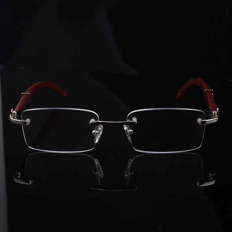 希柏正品木纹老花镜手工高档无框老花眼镜男女优雅舒适时尚老光镜 - 图2