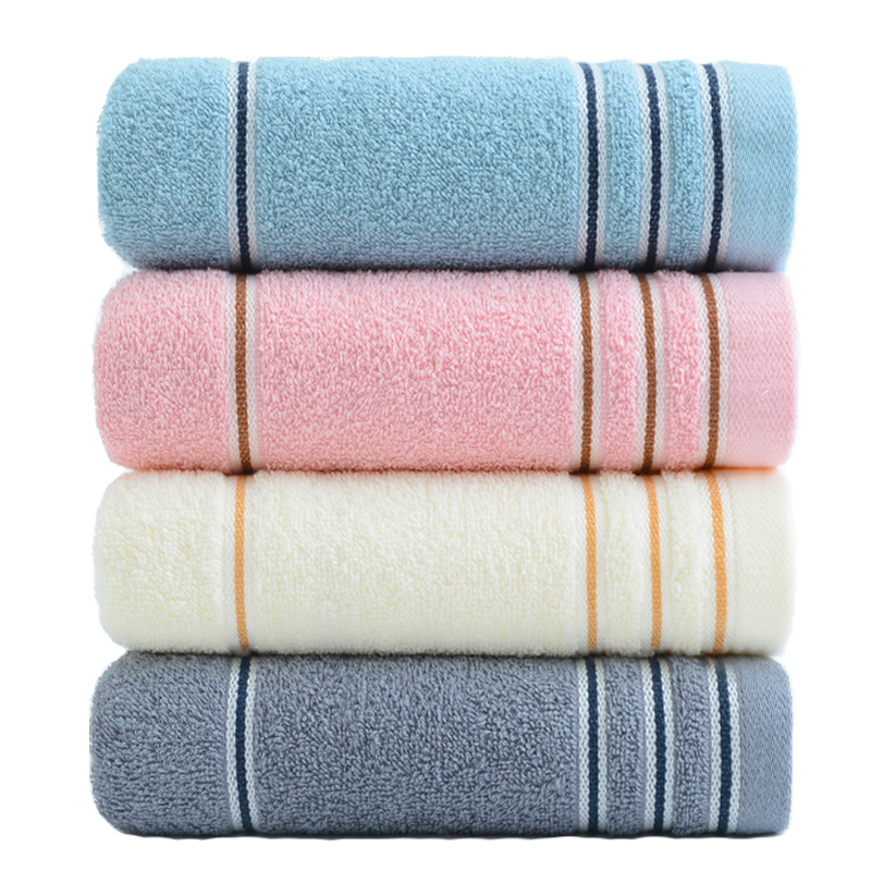 4条装洁丽雅成人毛巾 纯棉洗脸巾家用男女士全棉柔软吸水面巾洗澡,淘宝优惠券,粉丝福利购,淘宝优惠卷