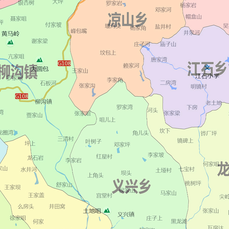 剑阁县地图1.15m高清装饰画餐厅高清贴画现货四川省广元市折叠款 - 图1