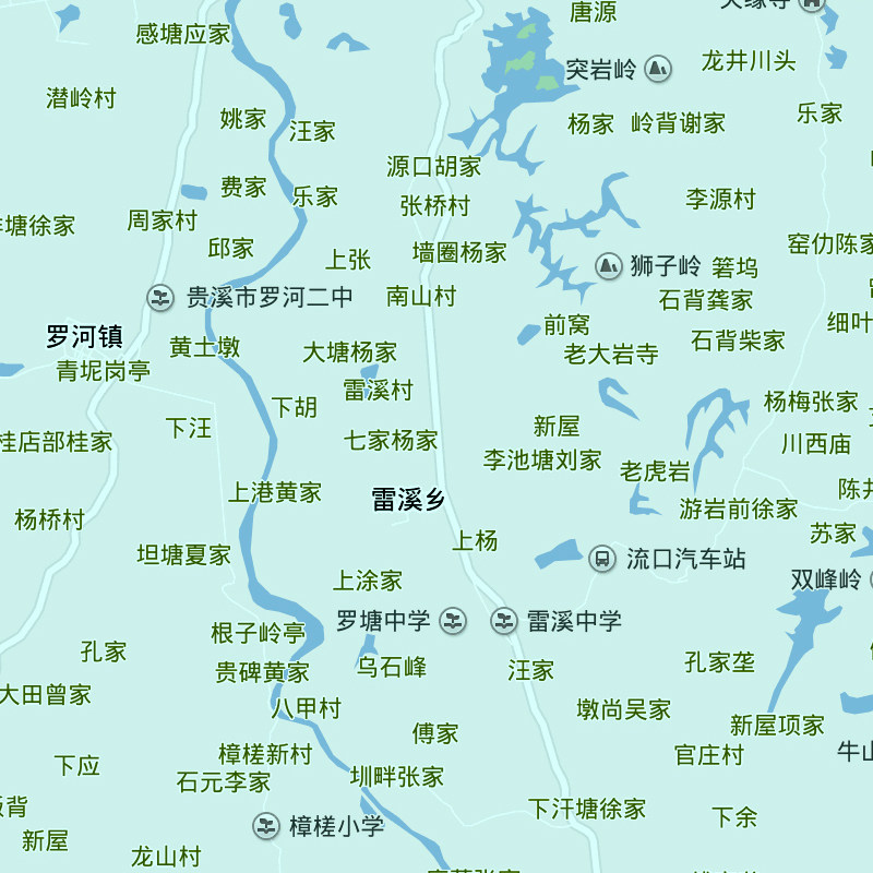 鹰潭市地图1.15m江西省折叠版客厅办公室地理图墙面装饰贴画现货