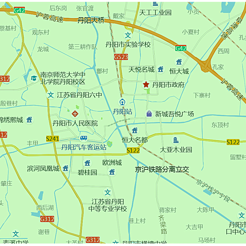 镇江市地图1.15m江苏省折叠版会议办公室装饰画客厅书房背景画 - 图1