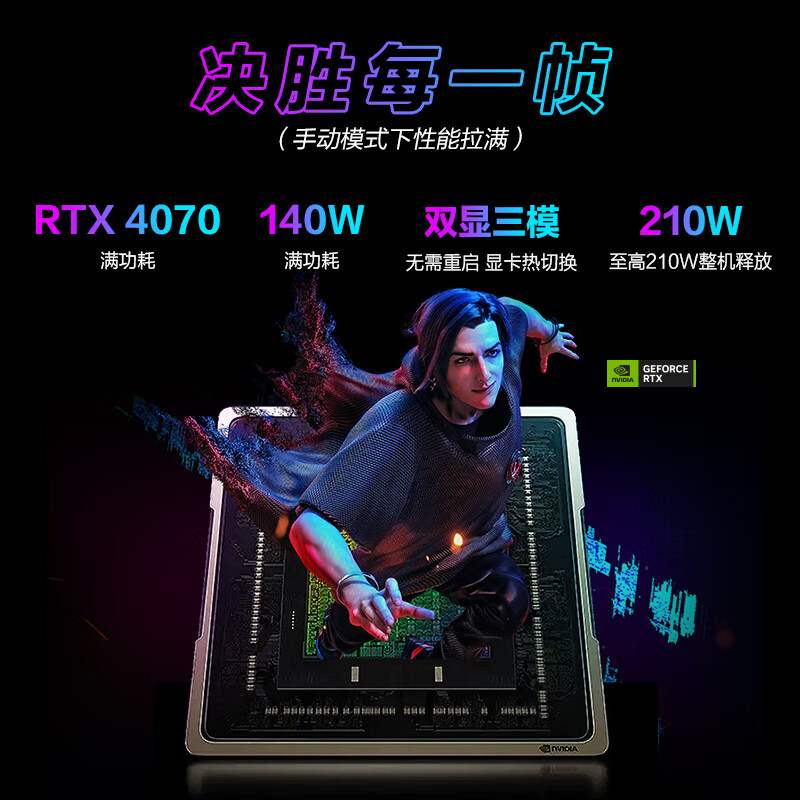 【详情抢400元】ROG枪神8/8Plus i9-14900HX 16/18英寸2.5K星云屏RTX4070满血显卡电竞吃鸡游戏本笔记本电脑 - 图1