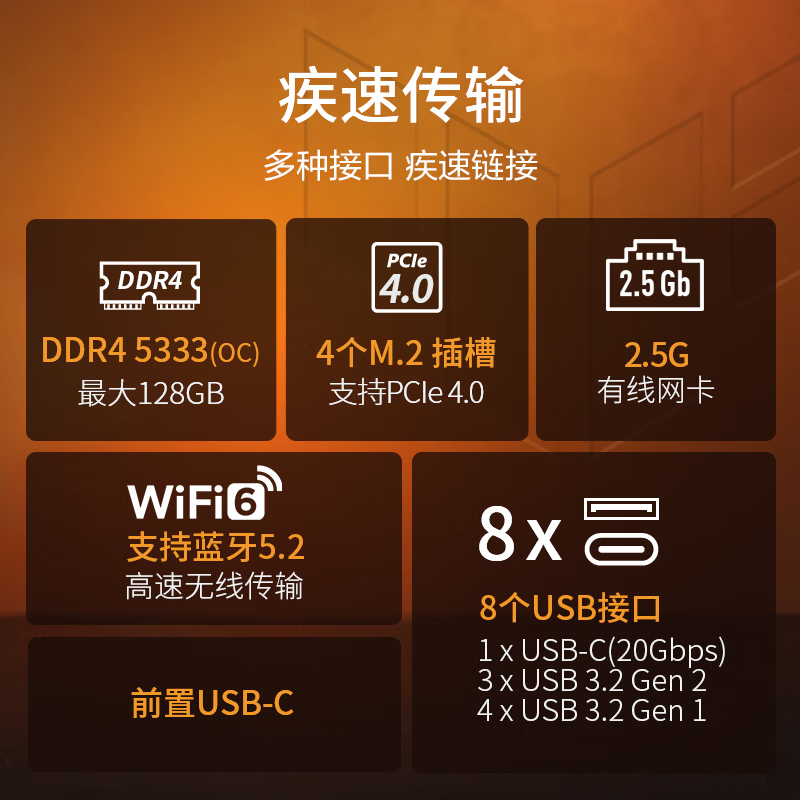 Asus/华硕TUF GAMING Z790-PLUS WIFI台式机电脑主板官方旗舰店 - 图2