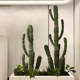 Simulated green plant cactus landscaping decorative ornament potted plant