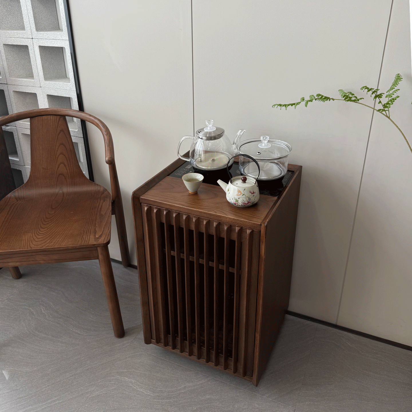 北欧全实木茶水柜烧水壶一体储茶柜办公室茶桌客厅阳台边柜茶水台,淘宝优惠券,粉丝福利购,淘宝优惠卷