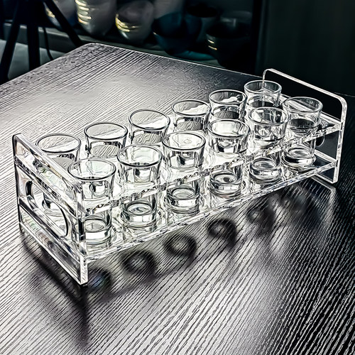 水晶玻璃一两白酒杯小酒杯1两杯子轻奢高档家用高级感精致酒盅 - 图1