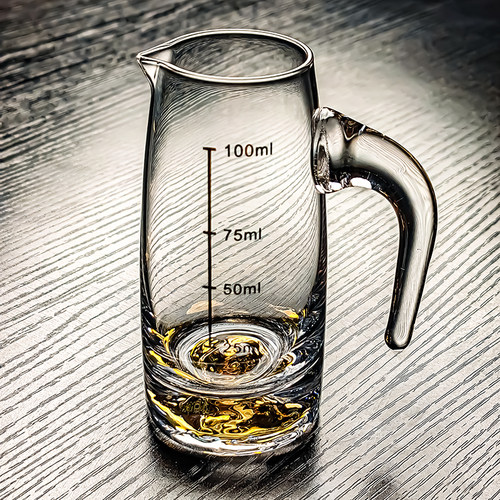 水晶玻璃金山壶小酒杯加厚子弹杯子白酒杯分酒器家用一壶一杯酒具 - 图0