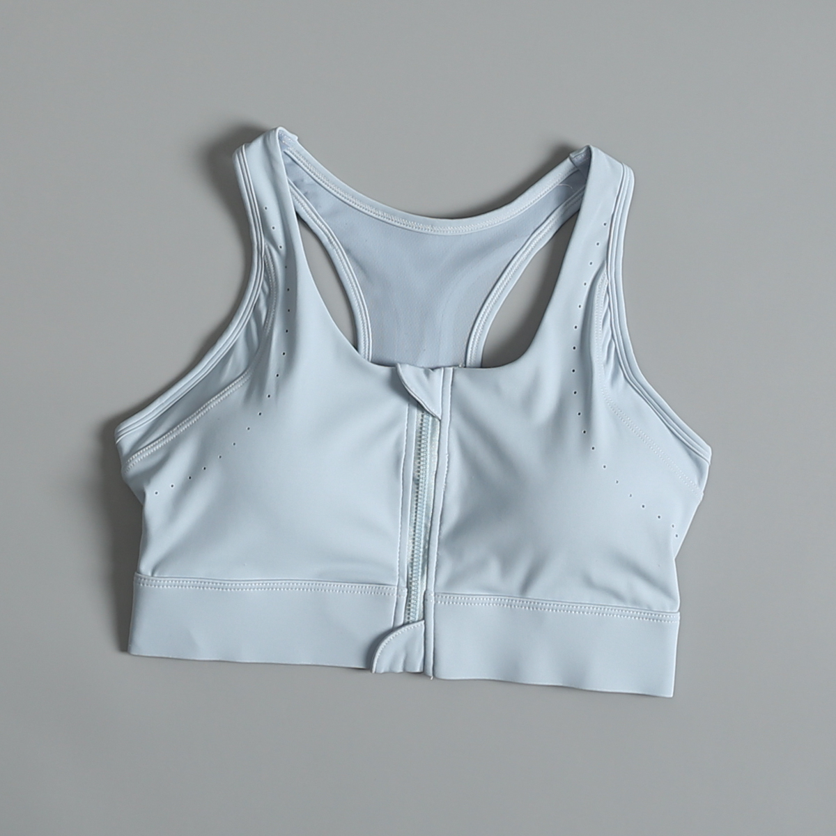 运动内衣女前拉链高强度防震聚拢健身文胸新款跑步防下垂瑜伽背心 - 图1