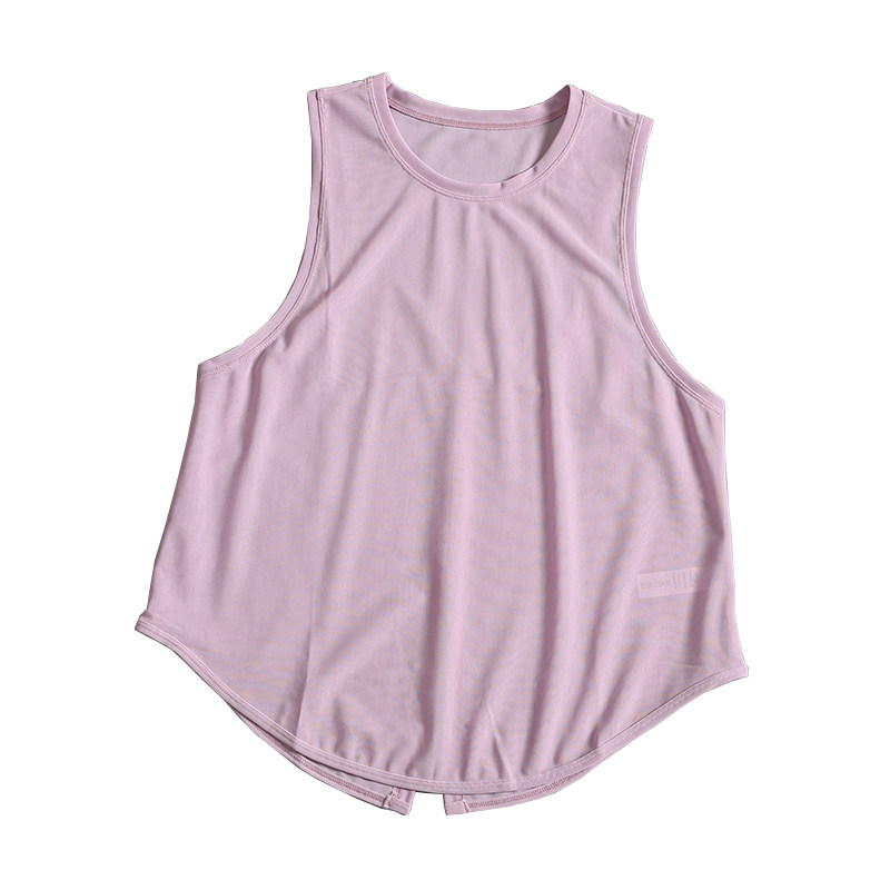 运动背心女速干宽松跑步健身上衣无袖美背外穿网纱T恤罩衫瑜伽服,淘宝优惠券,粉丝福利购,淘宝优惠卷
