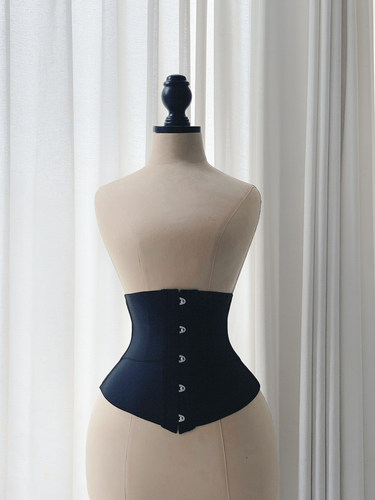 BLACKQ沙漏束腰带外穿塑身收腹无痕隐形五扣加长弹力塑形鱼骨腰封 - 图0