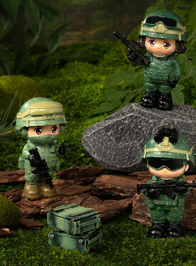 龙国利剑特种兵军人书房摆送战友