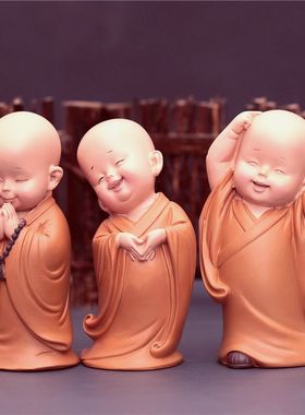 慧能办公桌装饰品佛系送男友