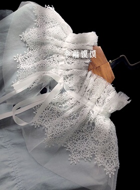 宫廷风蕾丝假领子白色装饰衣领