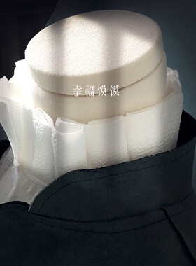 百褶假领子衬衫装饰衣领