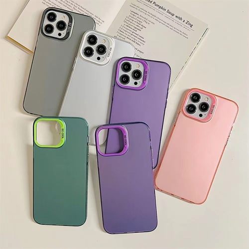 适用苹果 iPhone17 16E 17PROMAX彩银手机壳苹果AIR15 14 13PRO镭射imd壳iphone12 1116PLUS纯色磨砂肤感套 - 图2