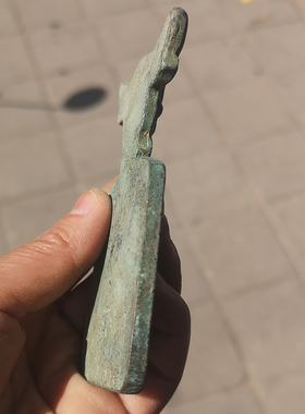 仿古风纯铜牛头摆件影视手把玩