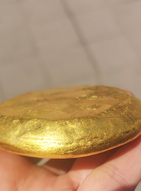 精铸大号大清仿古金饼金锭 长安内府造二十俩福禄寿喜金饼 金元宝