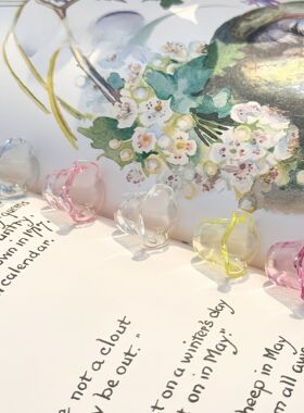 10个夏日梦幻水母风铃散珠子串珠diy手作配件钥匙扣包挂吊坠饰品