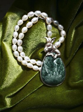 红宝石雜粹原创异象水晶兔子珍珠