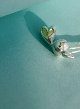 纯银24k金箔兔年项链礼物