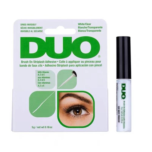 美国DUO防过敏假睫毛透明胶水不刺激温和超粘持久维生素带刷子-图3