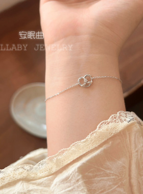 安眠曲纯银小众设计碱水结手链