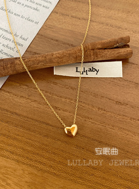 胖胖的爱心s925纯银项链