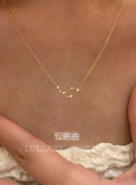S925纯银摩羯座轻奢百搭项链女