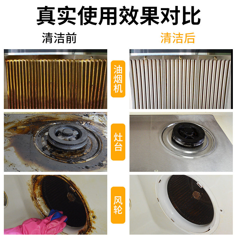 油渍净袋装抽油烟机去油污清洁剂 鑫源铭禹家居油污清洁剂