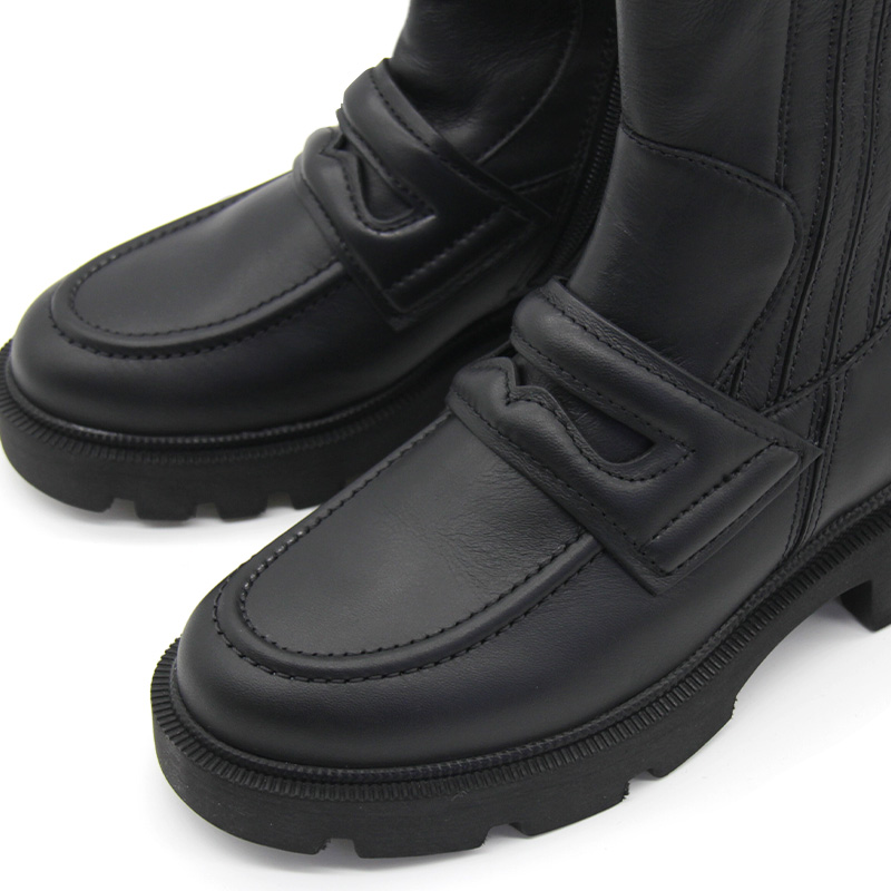 德国Gabor嘉宝嘉步女鞋秋冬新品时尚牛皮厚底高帮烟筒短靴32.754 - 图2