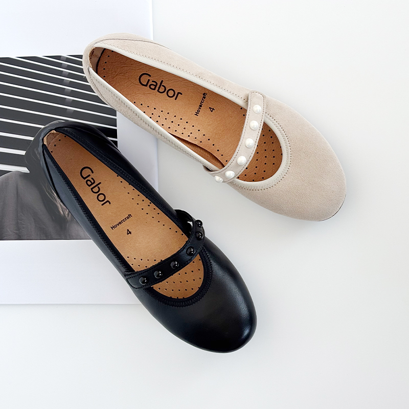 德国Gabor嘉步嘉宝女鞋2025春夏新品羊皮玛丽珍低跟单鞋64.161 - 图2