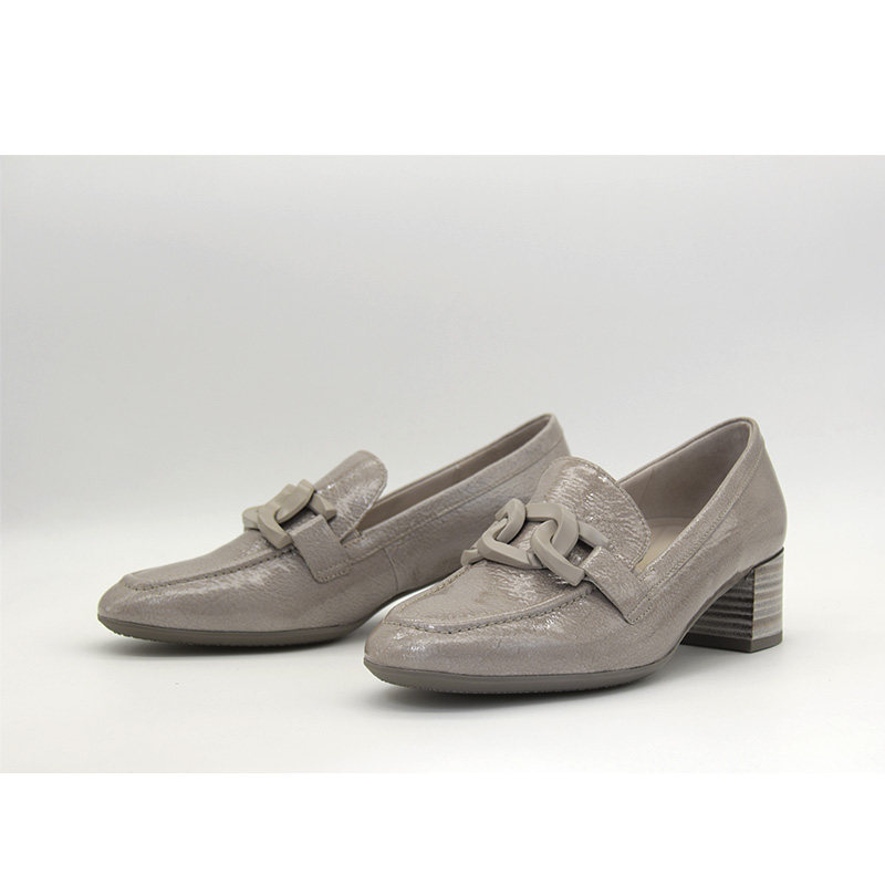 德国Gabor嘉宝嘉步女鞋春夏新品时尚牛皮扣饰中跟乐福鞋42.134,淘宝优惠券,粉丝福利购,淘宝优惠卷