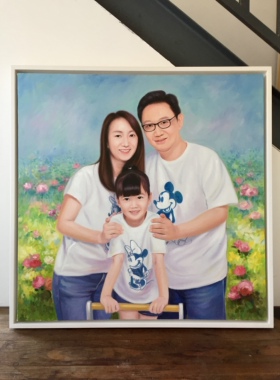 北京照片欧式风纯手绘油画定制